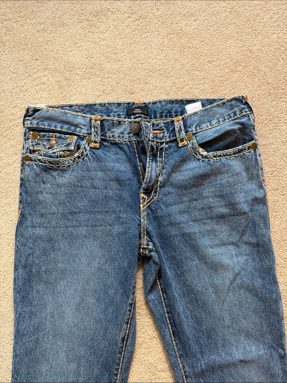 True Religion Men’s Slim Straight Blue Jeans
